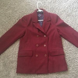 Women's Maroon colored winter jacket